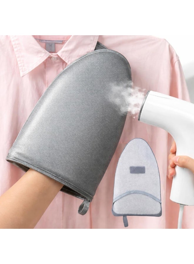 Steam Ironing Glove Waterproof Steam Resistant Heat Protection With Finger Ring Handheld Pressing Support For Complete Garment Care Safe Steaming Control Gray - Image 4